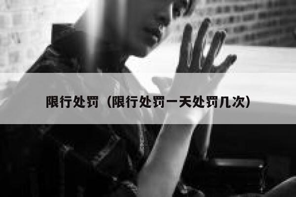 限行处罚（限行处罚一天处罚几次） 第1张