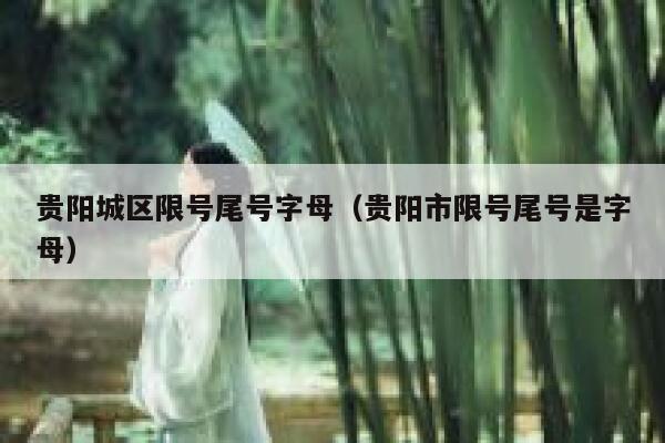 贵阳城区限号尾号字母（贵阳市限号尾号是字母） 第1张