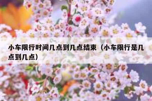 小车限行时间几点到几点结束（小车限行是几点到几点） 第1张