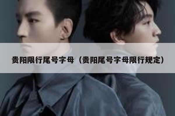 贵阳限行尾号字母（贵阳尾号字母限行规定） 第1张