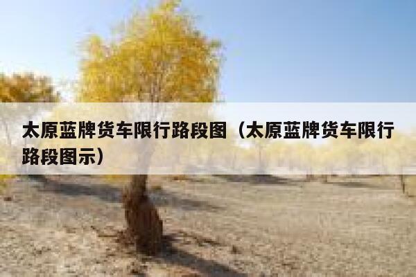 太原蓝牌货车限行路段图（太原蓝牌货车限行路段图示） 第1张