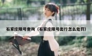 石家庄限号查询（石家庄限号出行怎么处罚） 