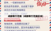 成都限行范围（成都限行范围区域） 