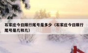 石家庄今日限行尾号是多少（石家庄今日限行尾号是几和几） 