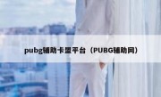 pubg辅助卡盟平台（PUBG辅助网） 