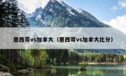 墨西哥vs加拿大（墨西哥vs加拿大比分） 