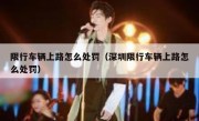 限行车辆上路怎么处罚（深圳限行车辆上路怎么处罚） 
