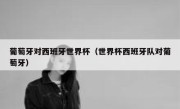葡萄牙对西班牙世界杯（世界杯西班牙队对葡萄牙） 
