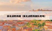 国足战胜韩国（国足战胜韩国队现场） 