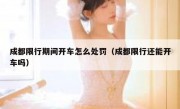 成都限行期间开车怎么处罚（成都限行还能开车吗）
