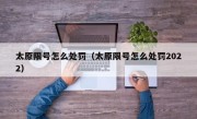 太原限号怎么处罚（太原限号怎么处罚2022）