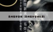 贵州恒丰智诚（贵州恒丰智诚队歌） 