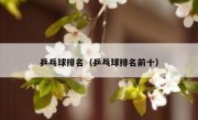 乒乓球排名（乒乓球排名前十） 