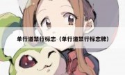单行道禁行标志（单行道禁行标志牌）