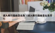误入限行路段怎么办（误入限行路段怎么处罚?）