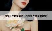 凯文杜兰特英文名（凯文杜兰特英文名字） 