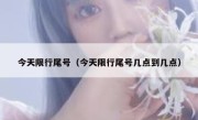 今天限行尾号（今天限行尾号几点到几点） 