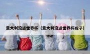 意大利没进世界杯（意大利没进世界杯段子） 