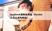 facebook涨粉丝网站（facebook怎么成为粉丝） 