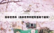 南非世界杯（南非世界杯冠军是哪个国家） 