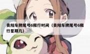 贵阳车牌尾号6限行时间（贵阳车牌尾号6限行星期几）