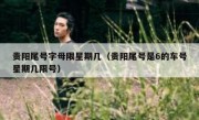 贵阳尾号字母限星期几（贵阳尾号是6的车号星期几限号） 