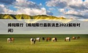 绵阳限行（绵阳限行最新消息2022解除时间） 