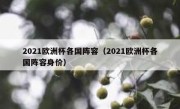 2021欧洲杯各国阵容（2021欧洲杯各国阵容身价） 