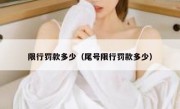 限行罚款多少（尾号限行罚款多少） 
