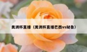美洲杯直播（美洲杯直播巴西vs秘鲁） 