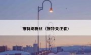 推特刷粉丝（推特关注者） 