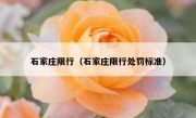 石家庄限行（石家庄限行处罚标准） 
