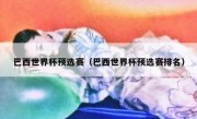 巴西世界杯预选赛（巴西世界杯预选赛排名） 