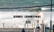 深圳限行（深圳限行申请） 