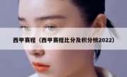 西甲赛程（西甲赛程比分及积分榜2022） 
