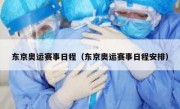 东京奥运赛事日程（东京奥运赛事日程安排） 