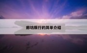 廊坊限行的简单介绍 
