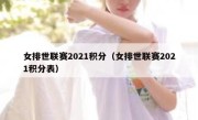 女排世联赛2021积分（女排世联赛2021积分表） 