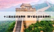 十二届全运会金牌榜（第十届全运会金牌榜） 