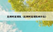 比利时足球队（比利时足球队叫什么） 