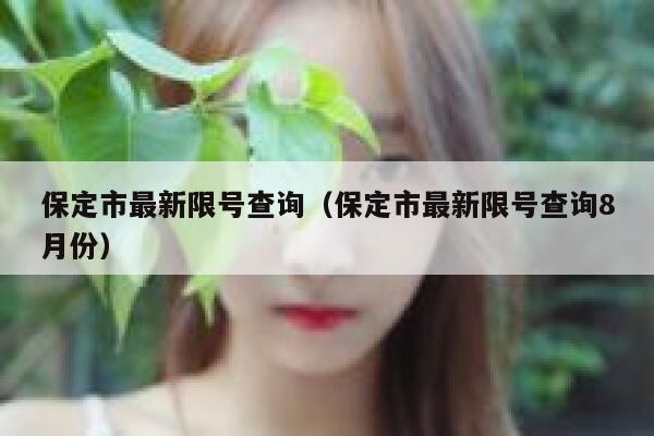 保定市最新限号查询（保定市最新限号查询8月份）  第1张