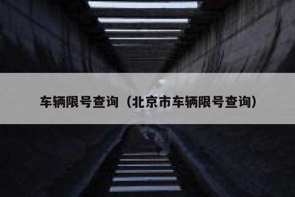 车辆限号查询（北京市车辆限号查询）  第1张