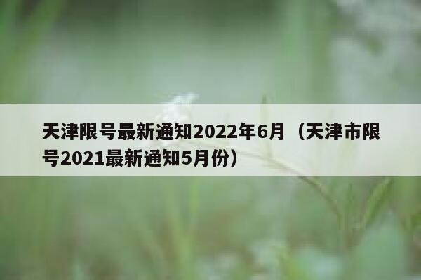 天津限号最新通知2022年6月（天津市限号2021最新通知5月份）  第1张