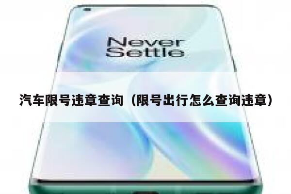 汽车限号违章查询（限号出行怎么查询违章）  第1张