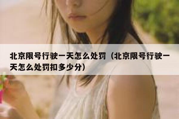 北京限号行驶一天怎么处罚（北京限号行驶一天怎么处罚扣多少分）  第1张