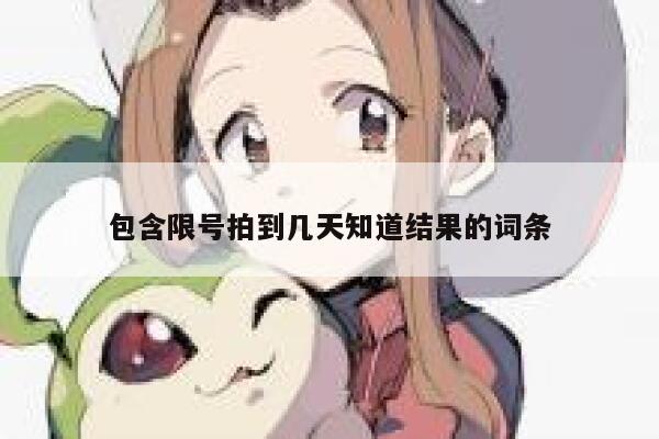 包含限号拍到几天知道结果的词条  第1张