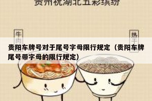 贵阳车牌号对于尾号字母限行规定（贵阳车牌尾号带字母的限行规定）  第1张