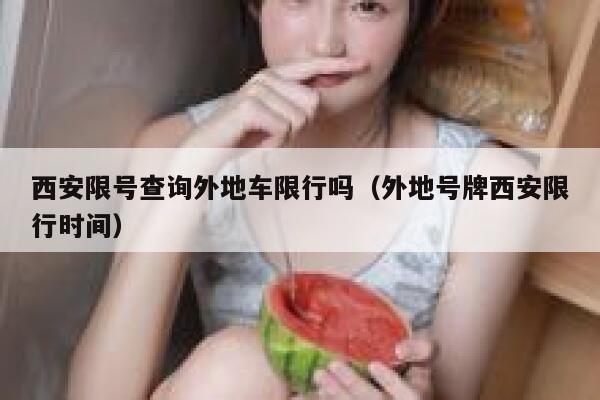 西安限号查询外地车限行吗（外地号牌西安限行时间）  第1张