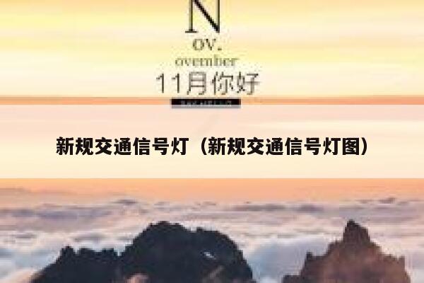 新规交通信号灯（新规交通信号灯图）  第1张