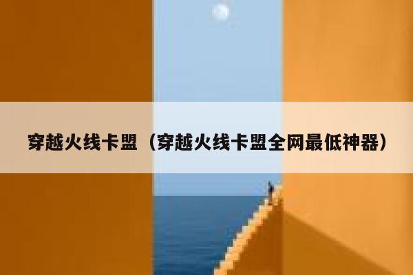 穿越火线卡盟（穿越火线卡盟全网最低神器）  第1张